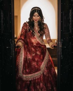 floral sabyasachi lehenga