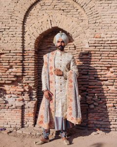 sikh groom sherwani