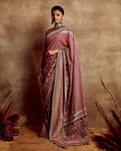 zardosi detailed saree