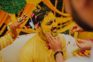 Groom haldi picture