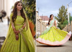 Neon Green Lehenga