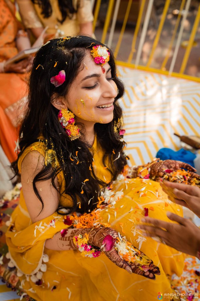 A Gorgeous Bride In Embroidered Pastel Pink Lehenga