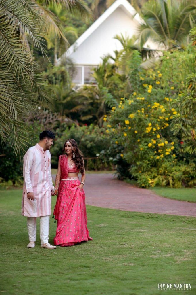 A Gorgeous Bride In Sea Green Lehenga Who Did Her Own Makeup