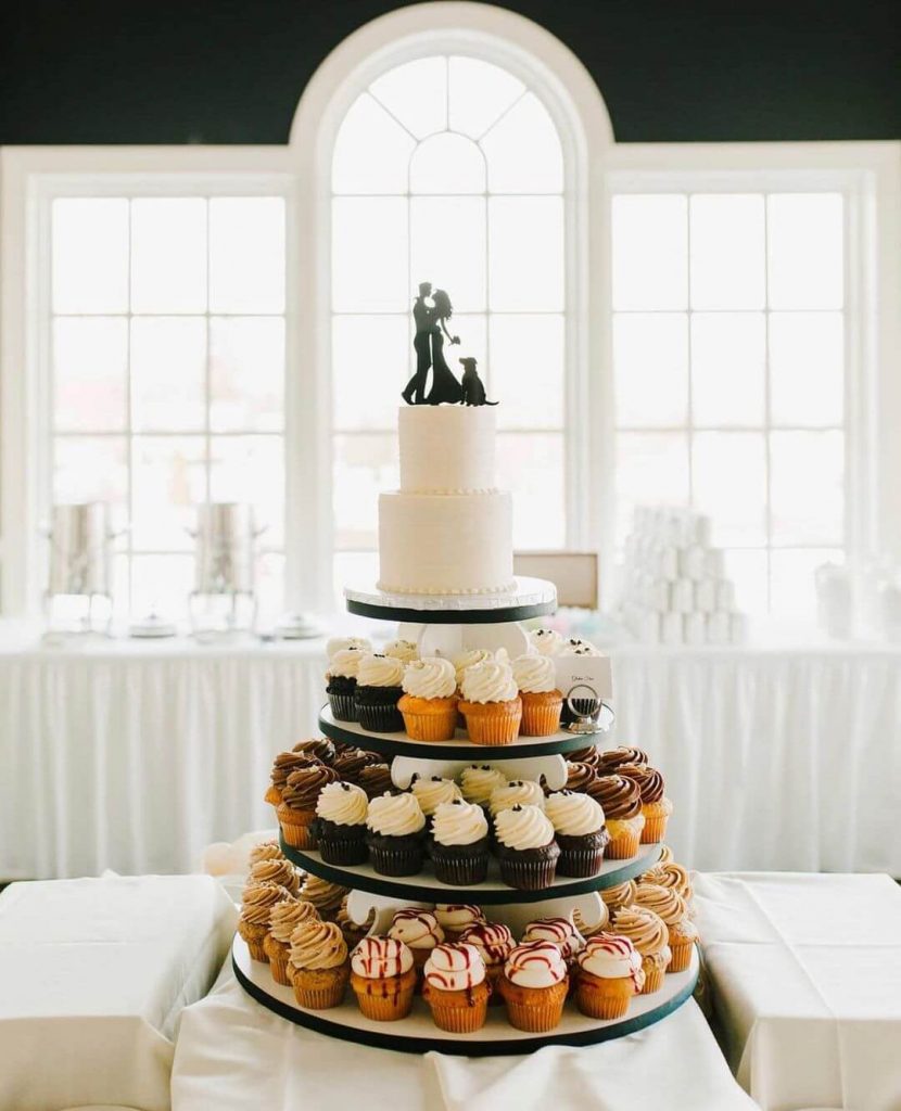 cupcake wedding cake