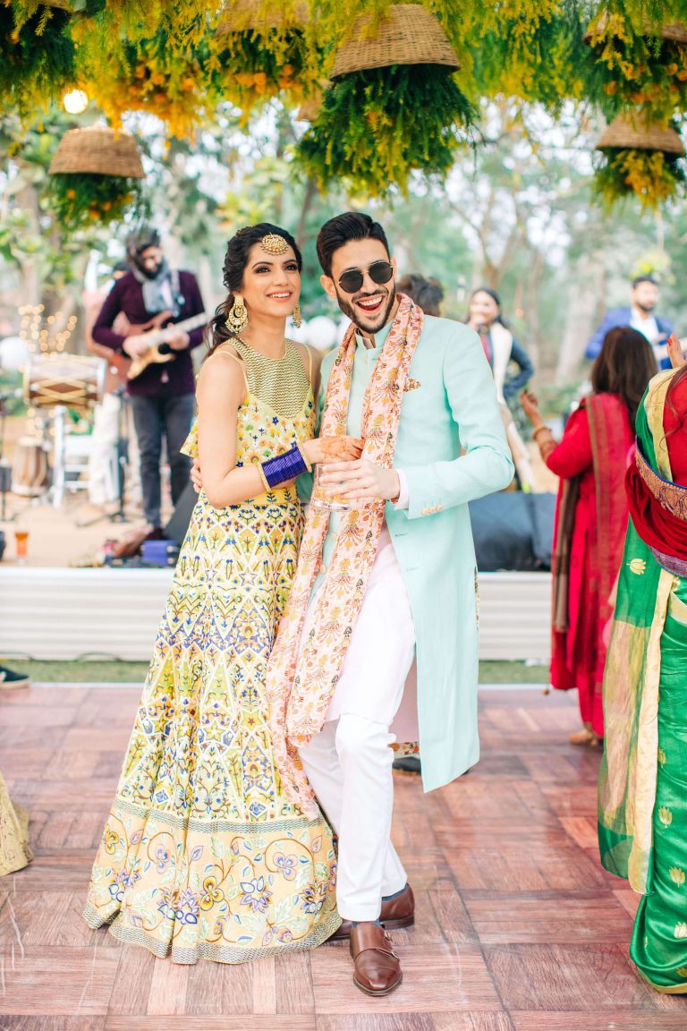 A Lovely Bride Who Matched Green Chooda With Red Lehenga