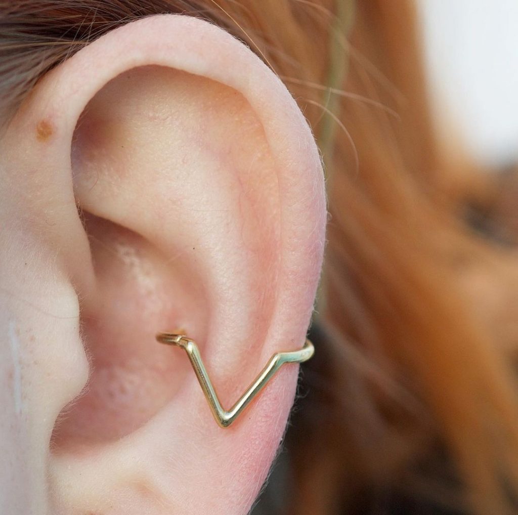 unique ear piercing