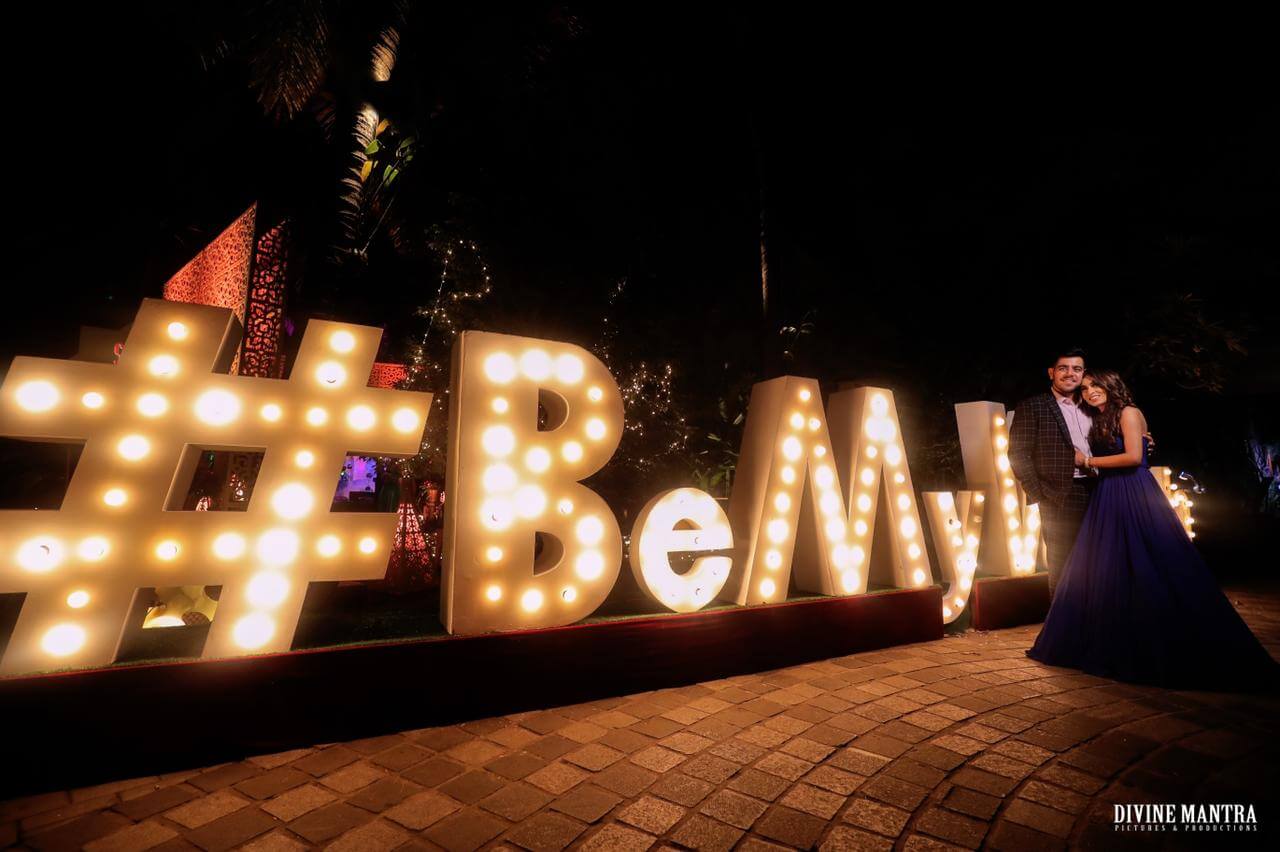 illuminating wedding hashtag