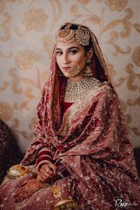 A Pretty Amritsar Bride Wore Her Mother-In-Law’s Red Wedding Lehenga