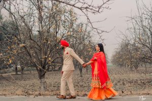 A Pretty Amritsar Bride Wore Her Mother-In-Law’s Red Wedding Lehenga