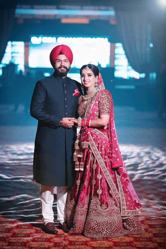 sikh couple wedding photography