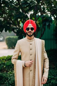 sikh groom sherwani