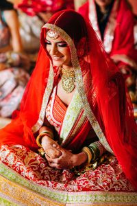 smiling bride