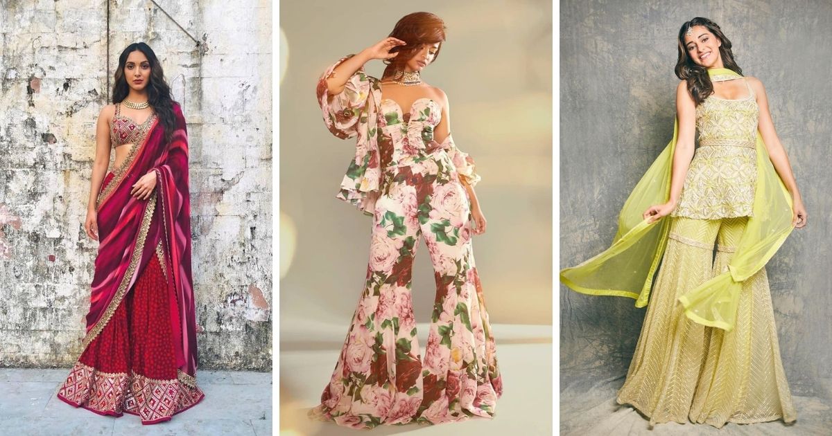 New Latest 2021 Party Wear And Wedding Sharara Gharara design Ideas, New  Trend Sharara Gharara