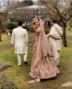 sabyasachi pastel lehenga