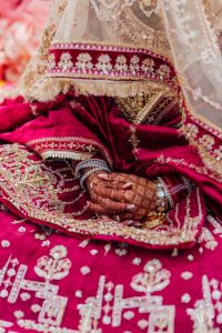 Outdoor Sikh Wedding With Bride In Mohsin Naveed Ranjha Lehenga