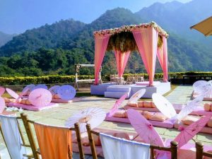 pastel pink wedding decor