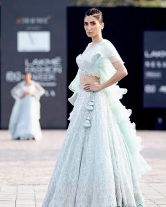 baby blue lehenga