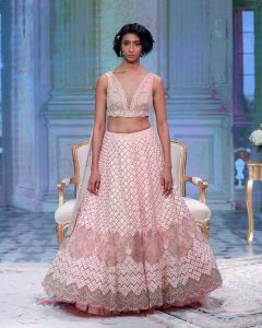 baby pink bridal lehenga