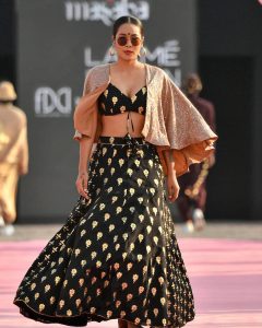 black bridal lehenga