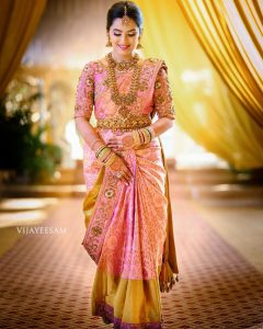 Pastel Kanjeevaram Sarees Featuring Gorgeous South Indian Brides