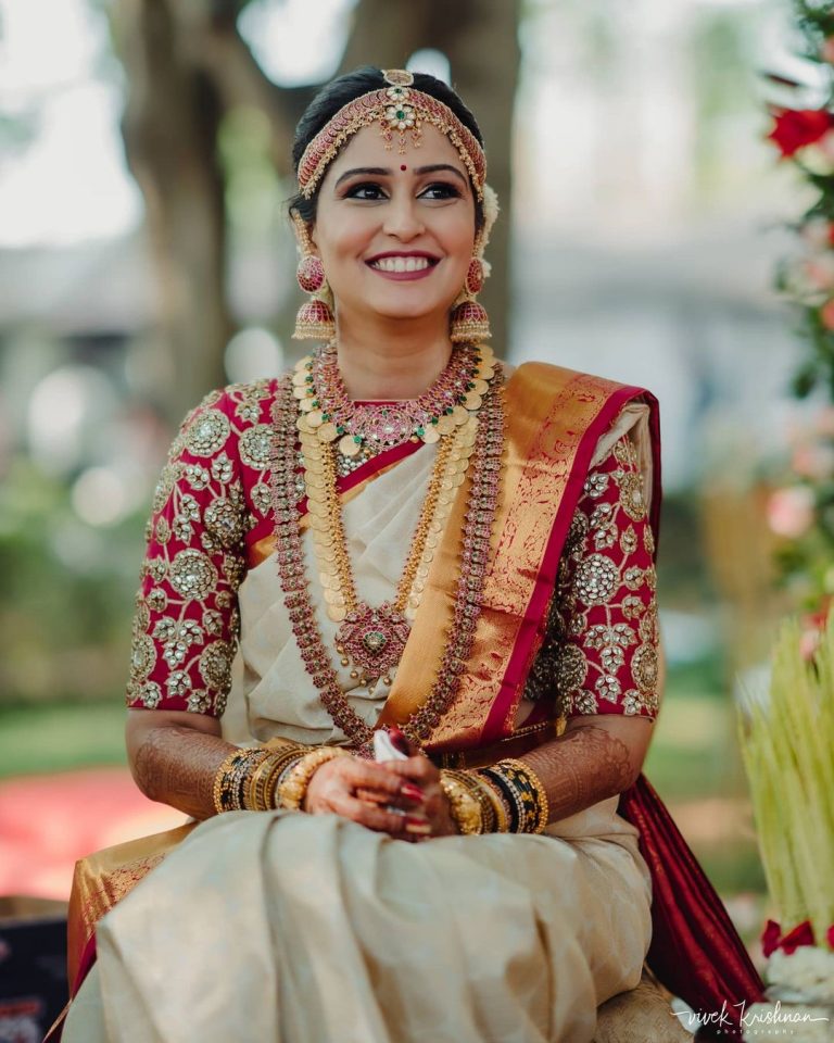 Pastel Kanjeevaram Sarees Featuring Gorgeous South Indian Brides