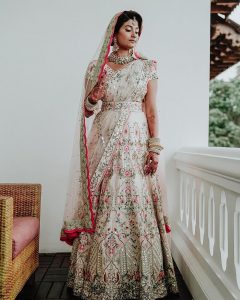 matching belt with bridal lehenga