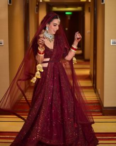 payal keyal lehenga with belt