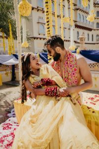 couple yellow outfits