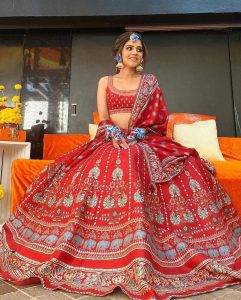 Anita Dongre red lehenga