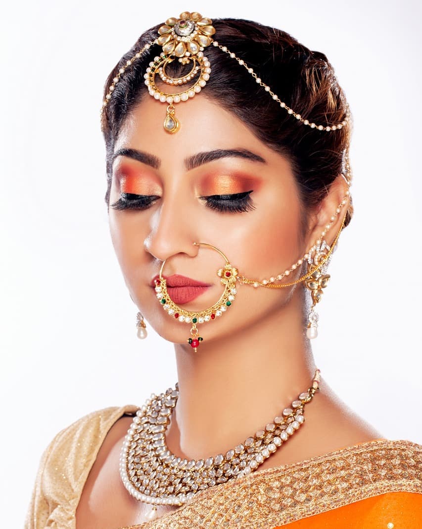 South Indian bridal makeup