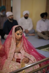 pink anarkali for brides