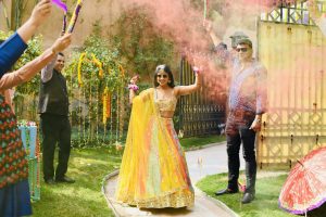 bridal entry at Mehendi