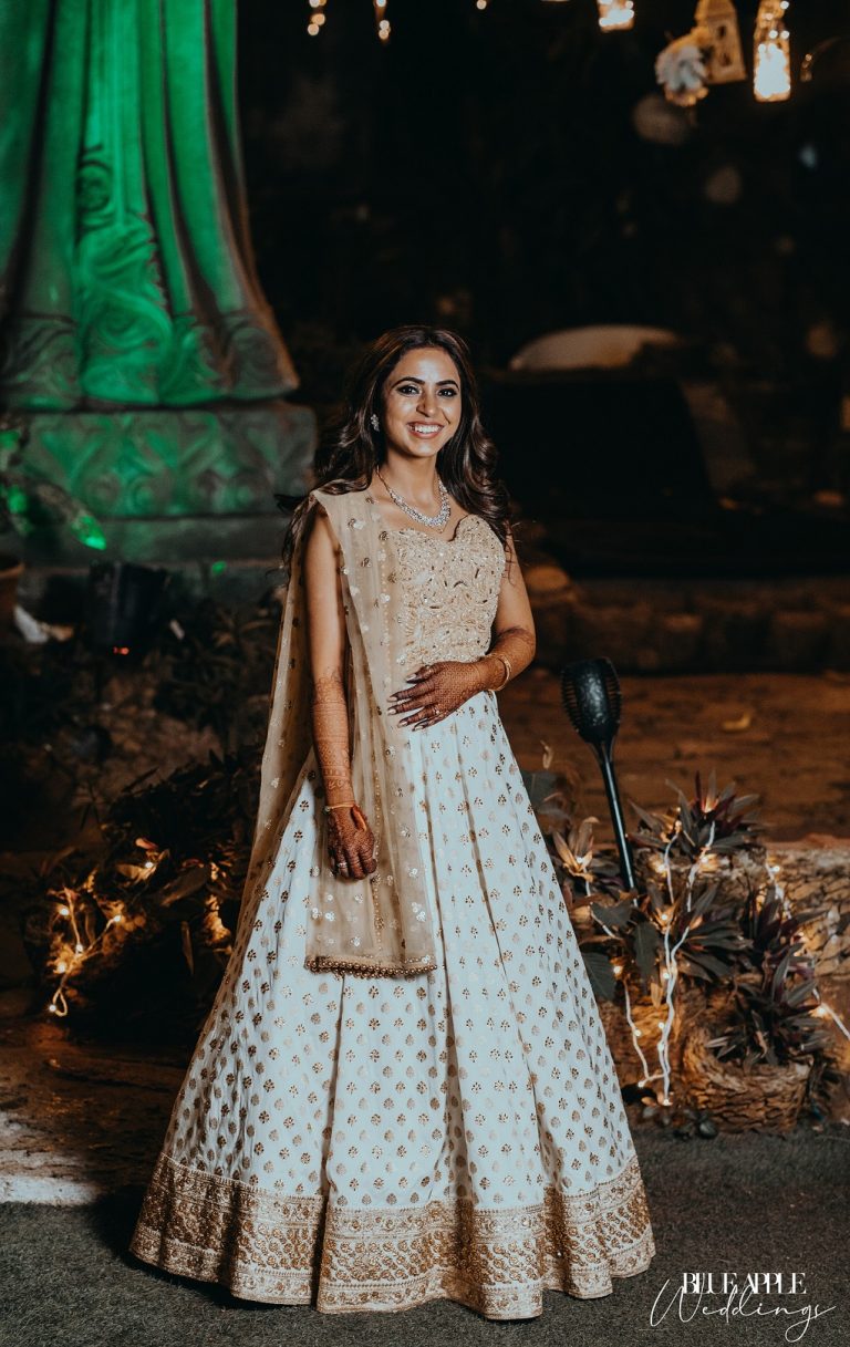 Mumbai Wedding With The Couple In Matching White Wedding Outfits