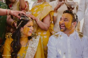 couple haldi pics