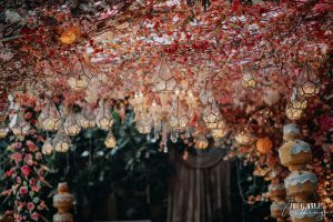 floral ceiling decor