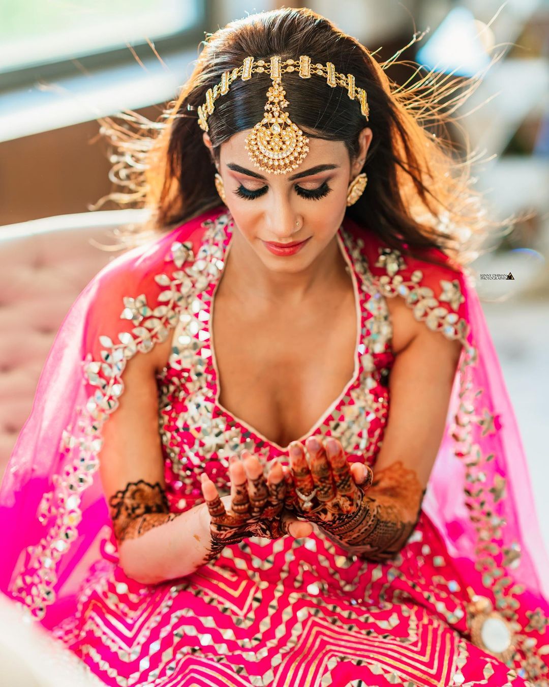 gold bridal sheeshpatti