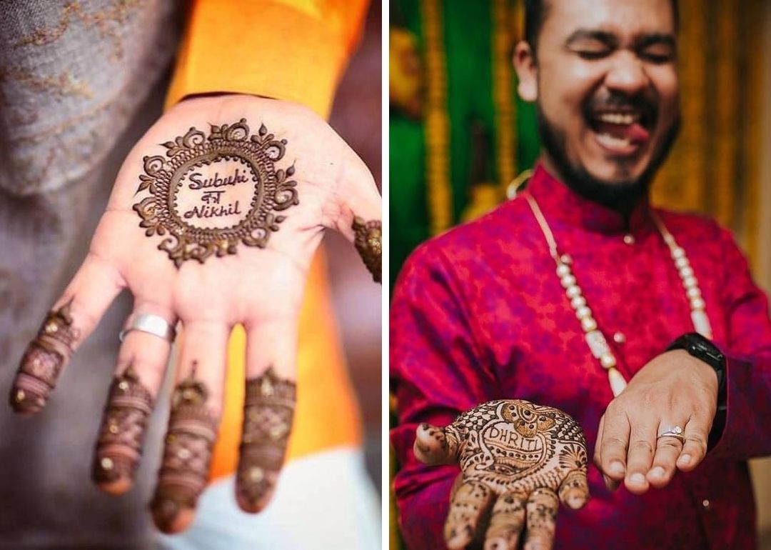 12 Simple Henna/Mehndi Designs for Men and Groom