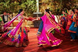 traditional Punjabi phulkari lehenga