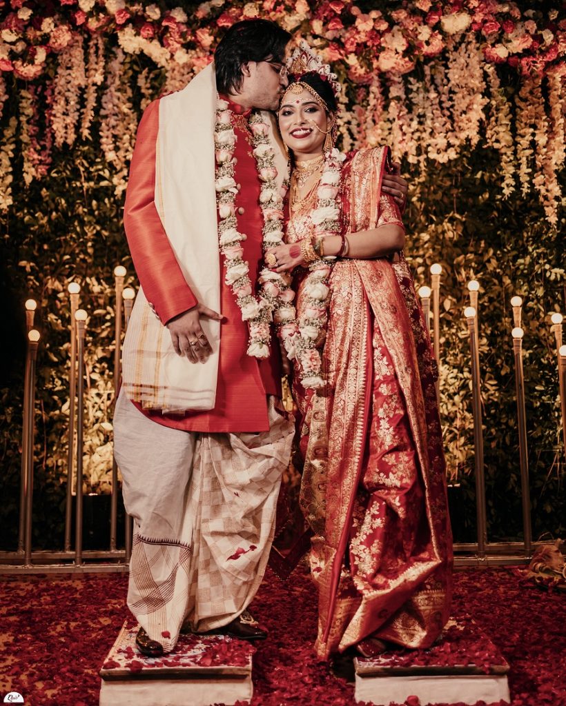 Bengali Wedding In Kolkata Where The Bride Designed Her Wedding Attire