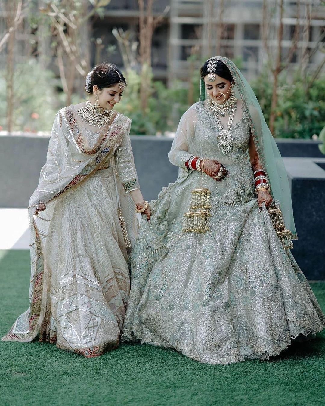 bride & sister matching outfits