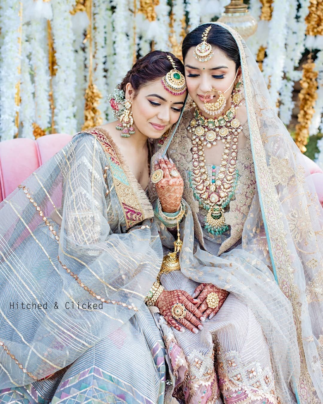 bride with sister
