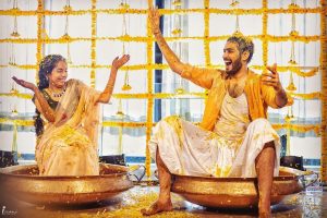 couple haldi outfit