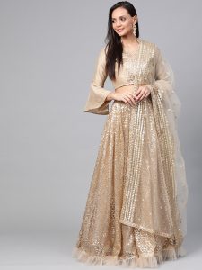 golden lehenga