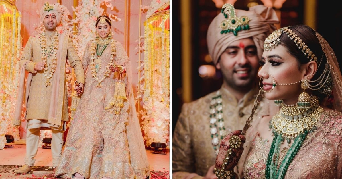 Couple In Rimple And Harpreet Outfits And Had The Most Quirky Hashtag