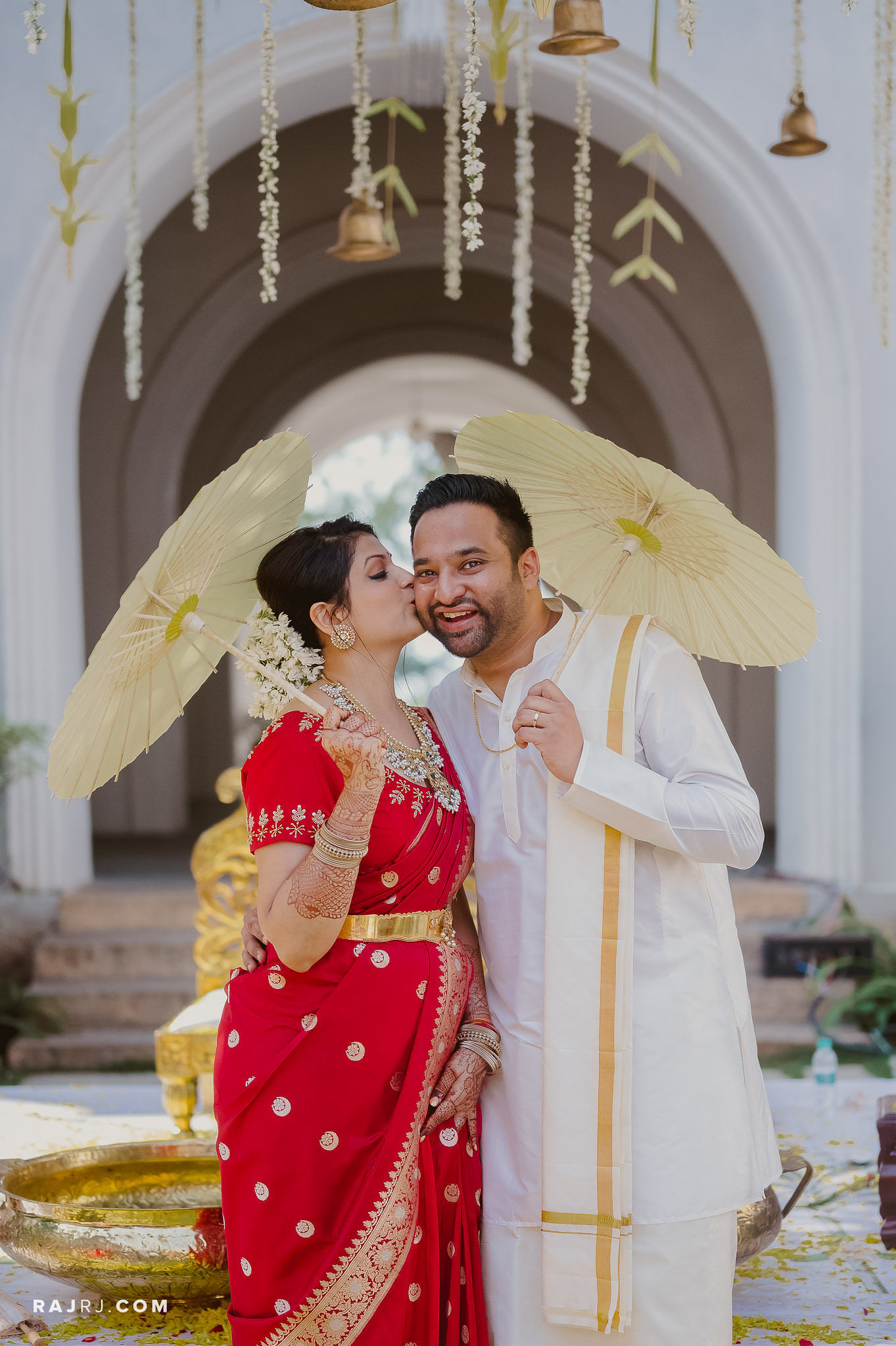 south indian wedding couple