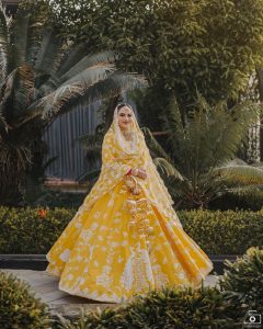 yellow lehenga