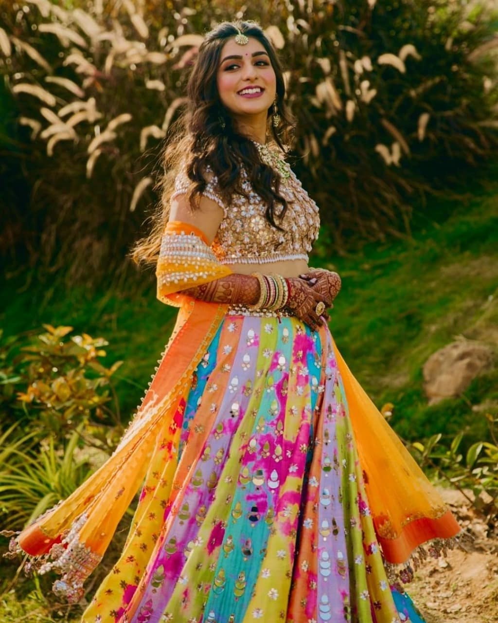 Akanksha Gajria colorful lehenga