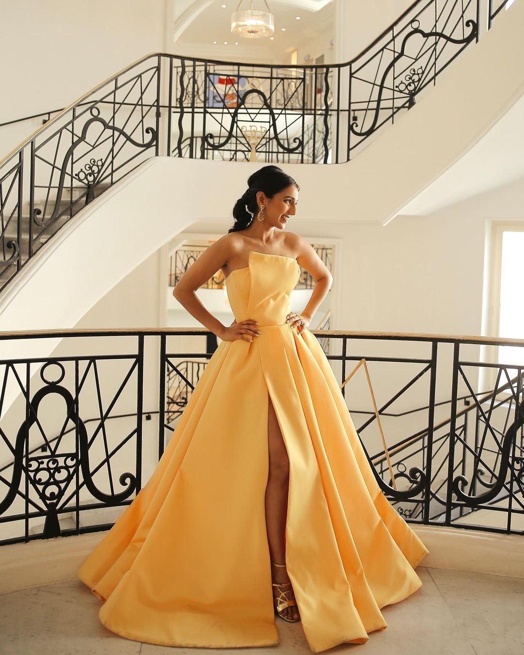 Masoom Minawala yellow gown