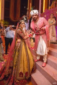 pink groom sherwani