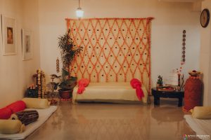 indoor mehendi decor